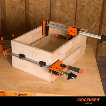 JORGENSEN 12-Inch Parallel Bar Clamps, 2-Pack Cabinet Master Bar Clamps - size: 12 Inch