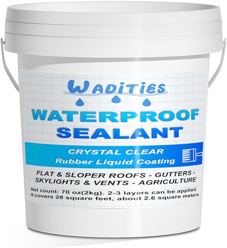 Invisible Waterproof Sealant Clear 70oz, Water-Based Waterproof Coating