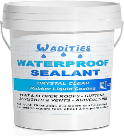 Invisible Waterproof Sealant Clear 70oz, Water-Based Waterproof Coating