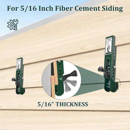 Siding Installation Tools, Siding Mounting Kit for 5/16-Inch Fiber Cement - style: Green