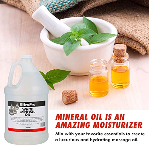 UltraPro Food Grade Mineral Oil for Lubricating and Protecting Cutting Board, Butcher Block, Stainless Steel, Knife, Tool, Machine and Equipment (4-1 Gallon Jugs) - size: 4 x 128 Fl Oz