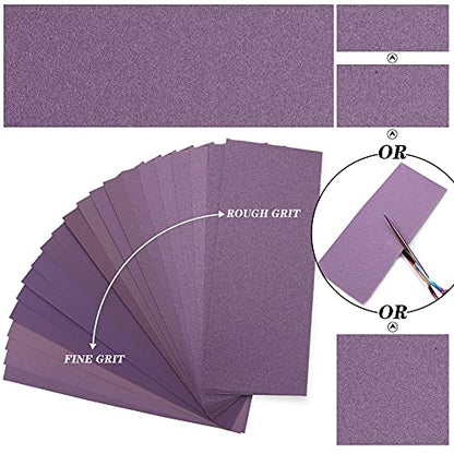 MAXMAN Sandpaper 3000 Grit, 9 x 3.6 Wet Dry Sanding Sheets, for Metal/Wood