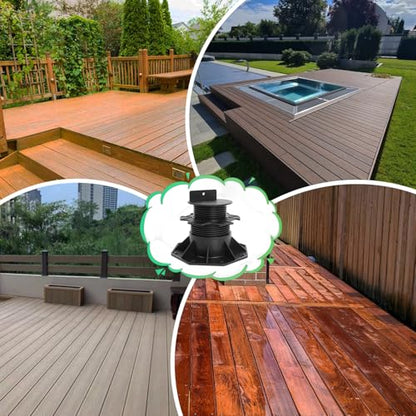 24Pack Adjustable Deck Support Pedestal, 2-3/8" to 5-1/2" Height - size: 2-3/8" to 5-1/2"