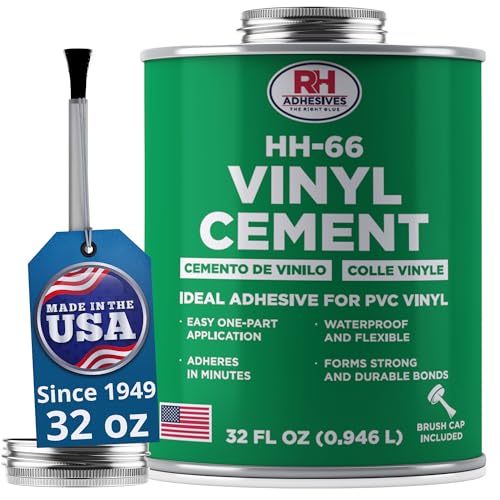 HH-66 Vinyl Cement 32 oz - Waterproof PVC & Vinyl Glue for Pools, Tarps - size: 32 oz