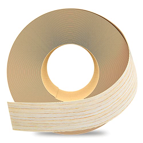 GSCIT Club Oak Edge Banding, 2 inch x 25ft roll of Veneer Edge Banding Preglued Flexible, Real Wood Tape Banding - color: Oak, size: 2"x 25ft