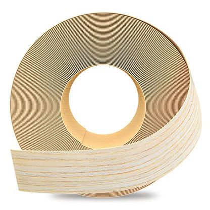 GSCIT Club Oak Edge Banding, 2 inch x 25ft roll of Veneer Edge Banding Preglued Flexible, Real Wood Tape Banding - color: Oak, size: 2"x 25ft