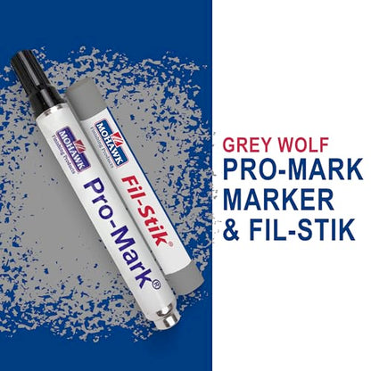 Mohawk Wood Repair Bundle: Fil-Stik Putty Stick (1 count) and Pro-Mark Capillary Marker (1 count), Grey Wolf KMC