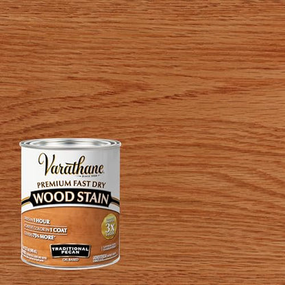 Varathane Premium Fast Dry Traditional Pecan Wood Stain - color: Traditional Pecan, size: 1 Quart (Pack of 1)