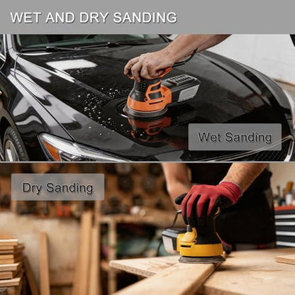 100Pcs 5 Inch Sanding Discs Hook & Loop 8-Hole Wet Dry Sandpaper 2000 Grit - style: 100Pcs 2000 Grit