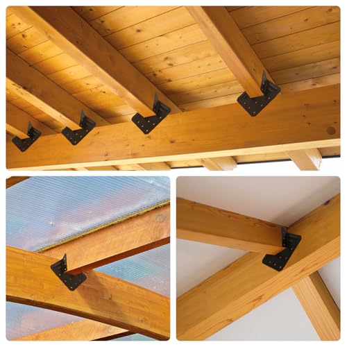32 Pack Hurricane Ties for 2x4 2x6 2x8 Wood Joist Rafter Truss Connector - size: 32 PCS, style: 2''x4''Hurricane Tie
