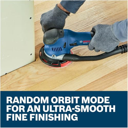 BOSCH GET75-6N Electric Orbital Sander, Polisher - 7.5 Amp, 6 Inch Disc - size: 6 Inch