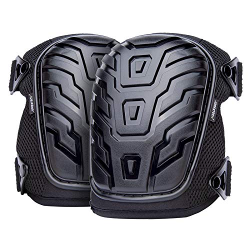 JORESTECH Protective Knee Pads - Gel Filled with Heavy Duty Shell Caps for Work and PPE – (Model S-KP-02-BK)