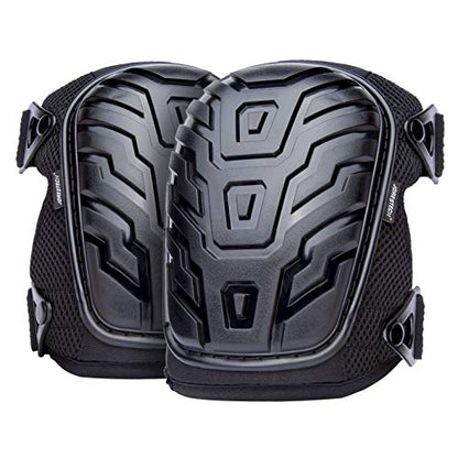 JORESTECH Protective Knee Pads - Gel Filled with Heavy Duty Shell Caps for Work and PPE – (Model S-KP-02-BK)