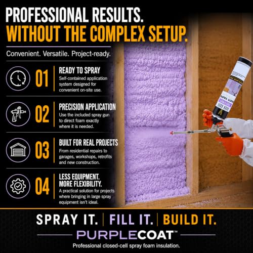 Vega Bond SF001 Purplecoat Closed Cell Foam Spray 29 oz (12 Pack)