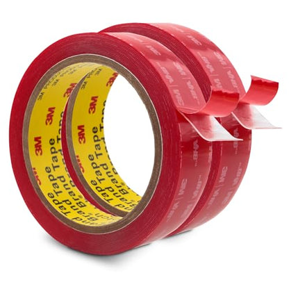 3M Double Sided Mounting Tape 1" x15.4Ft 2 Pack - color: Clear, size: 1''×15.4Ft