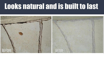ConSandtrate Concrete Crack Filler - Brown - 2 LB (Single Bottle) for Filling in Concrete Cracks on driveways, walkways and patios - color: brown