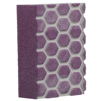 3M Pro Grade Precision 3-in-1 Sanding Sponge, 320 Grit X-Fine, 2 Sponges, Washable & Reusable, for Wood, Metal, Drywall, and Paint Finishing – Flexible Foam, Contoured, Angled, Flat - size: 2.5 in x 4.5 in x 1 in - 2 Sponges, style: 320 Grit X-Fine