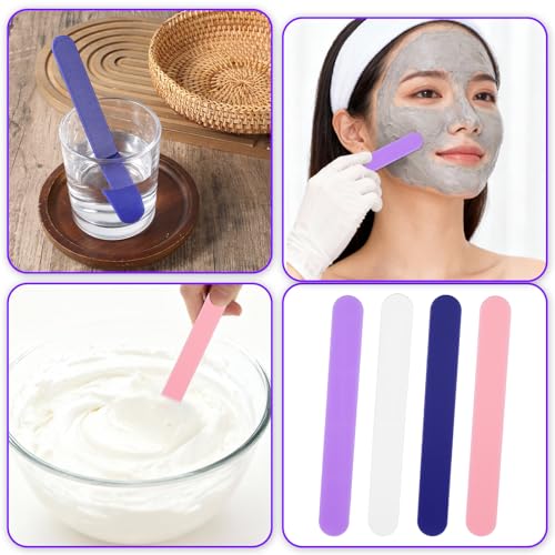 20 PCS Stir Sticks for Epoxy Resin, 4 Colors Silicone Stir Sticks Reusable Silicone Mixing Stick for Mixing Resin, Paint, Waxing, Liquid,Paint, Handmade Crafts, Facial Mask Stirring Rods
