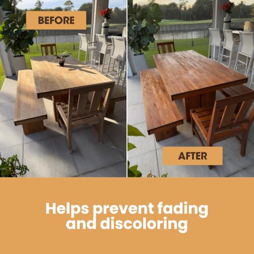 Furniture Clinic Teak Oil, Protects Indoor & Outdoor Wood Furniture - size: 169.07 Fl Oz (Pack of 1)