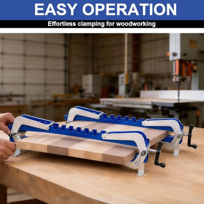 24 Inch Panel Clamp 4-Way Pressure Parallel Clamps (2 Pack Blue) - size: 2-24inch
