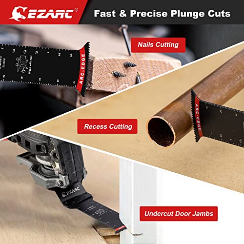 EZARC Arc Edge Bi-Metal Oscillating Saw Blades, Extra-Long, 5-Pack - style: Extra Long 5PCS