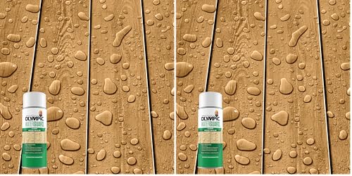 Olympic WaterGuard 11 oz. Clear Exterior Waterproofing Wood Sealer Spray (Pack of 2) - color: Transparente, size: 11 oz. (Pack of 2), style: No sheen