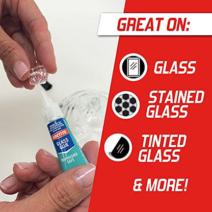 Loctite Glass Glue, 2 Gram Tube, 6 Pack - Clear Superglue for Glass, Plastic, Wood, Metal, Crafts, & Repair, Instant Glue Adhesive, Quick Dry - size: 0.07 Oz (Pack of 6)
