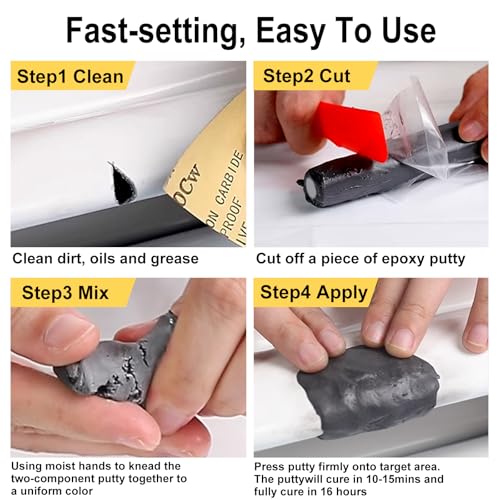 LOCBONDSO Epoxy Putty, Strong Bond Epoxy Putty Stick, Grey(2 oz.)
