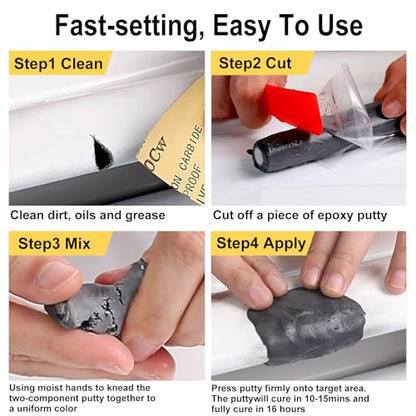 LOCBONDSO Epoxy Putty, Strong Bond Epoxy Putty Stick, Grey(2 oz.)