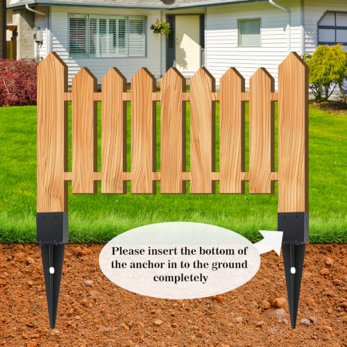 1 Pcs 22-inch 4"x4" Fence Post Anchor Ground Spike(Internal 3.6"x3.6") - size: 1, style: 4"x 4"