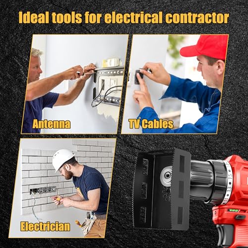 Square Slot Cutter, Drywall Outlet Cutter for Oscillating Tools - color: Square