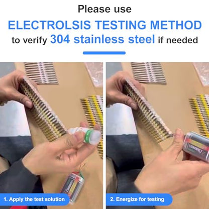304 Stainless Steel 21 Degree 2 Inch Framing Nails,250-Pack - size: 2"--250 pcs