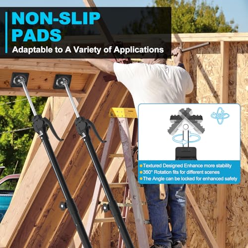 Third Hand Support Pole Heavy Duty, Cabinet Jacks for Installing Cabinets with 154 LBS Capacity and Expand from 49-1/5 to 114-1/5 in, 4-PC - size: Long 4pcs（49.2 ~ 114.2 inches）