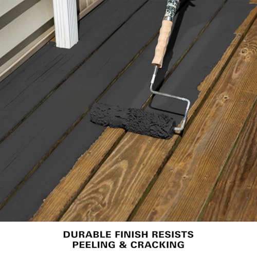 KILZ Over Armor Textured Solid Coating Resurfacer, Black Olive, 1 Gallon - color: Black Olive, style: Textured