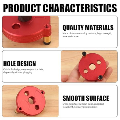Self Centering Dowel Jig, Drill Guide Locator with 2/3/4/5/6/8/10mm Drill Bushings, Portable Drill Guide for Straight Holes, Woodworking Dowel Maker Tool for DIY & Professionals