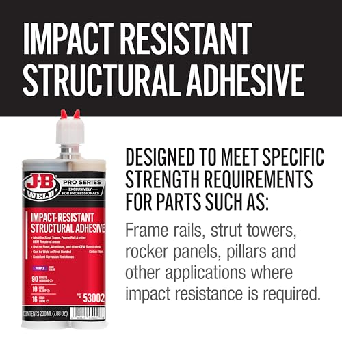 J-B Weld Impact-Resistant Structural Adhesive - 200ml - 2 Mixers Included