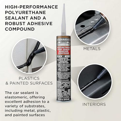 Barrier Bond - Seam Sealant/Adhesive, 10.5oz Cartridge, Black Polyurethane