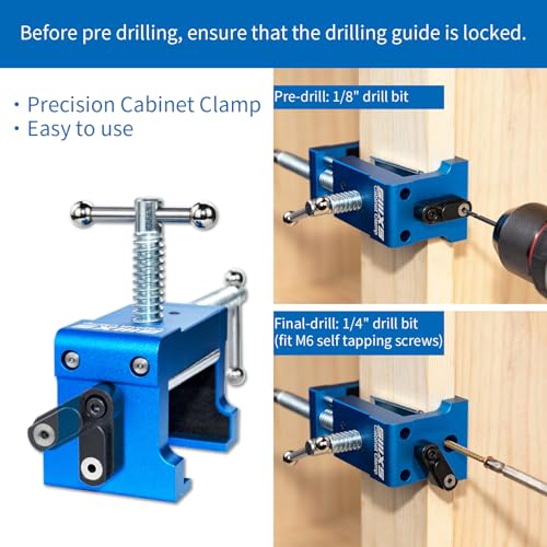 4-Pack Blue Cabinet Clamps,Face Frame Clamps for Installing Cabinets