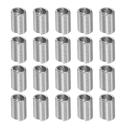 HARFINGTON 20pcs Wire Thread Inserts M5 x 0.8 3D 304 Stainless Steel Helical Coiled Wire Threaded Sleeve - size: M5 x 0.8