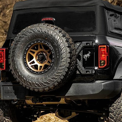 IAG X-Brace Tailgate Hinge Reinforcement for Ford Bronco Sasquatch, 2021+ - size: Sasquatch