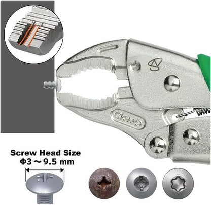 ENGINEER PZ-65 Screw Removal Locking Pliers, 7.5" - size: 185 mm
