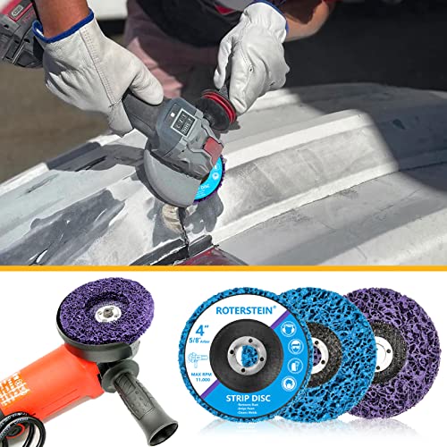 20 Pack Strip Discs Stripping Wheel 4.5 inch for Angle Grinder Clean and Remove Paint Coating Rust Welds Oxidation (4-1/2" x 7/8") - size: 4-1/2 inch