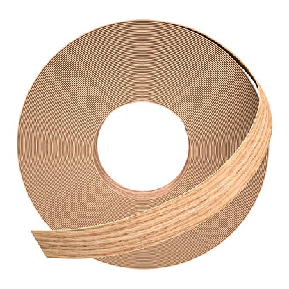 GSCIT Club Red Oak Edge Banding, 7/8 inch x 500ft roll of Veneer Edge Banding Preglued Flexible, Wood Tape Banding for Cabinet Repair Plywood - color: Red Oak, size: 7/8"x 500ft