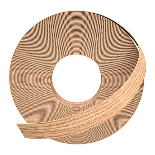 GSCIT Club Red Oak Edge Banding, 1/2 inch x 500ft roll of Wood Veneer Edge Banding Pre-glued Flexible, Wood Tape Banding for Cabinet Repair Furniture - color: Red Oak, size: 1/2"x 500ft