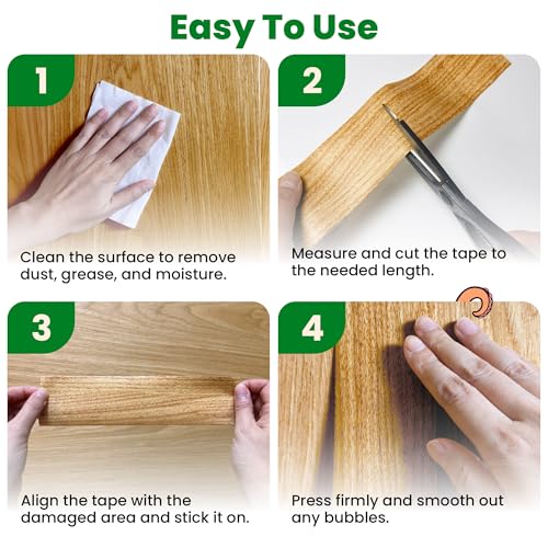 ECOHomes Wood Grain Repair Tape (Classic Maple, 4 Inch x 15 Feet) - color: Classic Maple, size: 4 Inch By 15 Ft