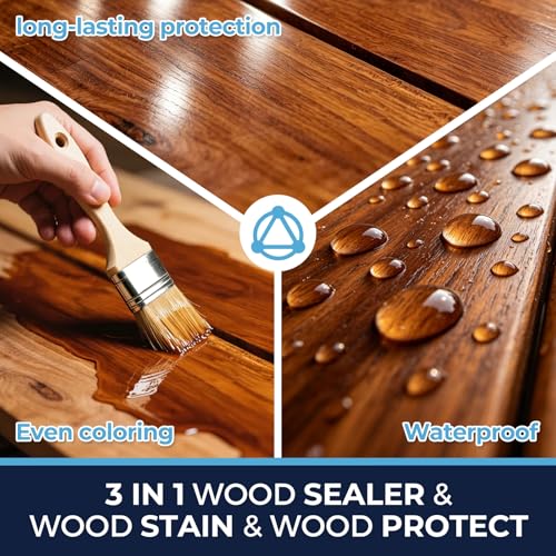 Wood Stain and Sealer in One, Polyurethane Wood Finish Water Based Polyurethane Clear Gloss Wood Protection Polyurethanes Waterproof Coating, Fast Dry Polyurethanes Sealant, Easy Clean Up 100ml - color: Clear, size: 3.5 Fl Oz