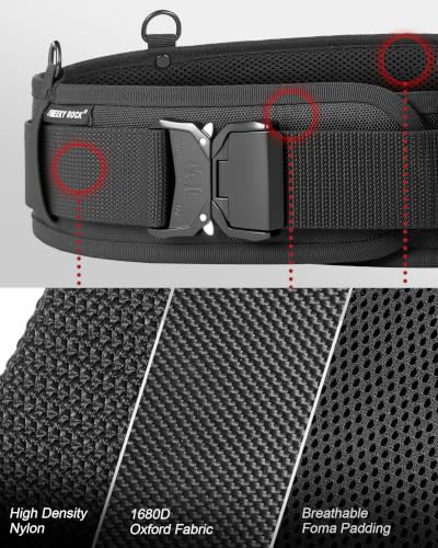 Heavy Duty Tool Belt with 2 Tool Pouches, Adjustable Work Belt for Electrician Carpenter DIYer, Men's Utility Pouch Combo Set for Construction