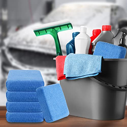 Riakrum 32 Pcs Microfiber Applicator Pads, Blue - color: Blue