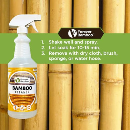 FOREVER BAMBOO Multi-Purpose Bamboo Maintenance Spray & Cleaning Spray, 32 Fl Oz - color: Transparent