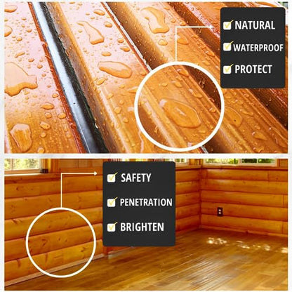 16oz*2 100% Pure Tung Oil with Brush, Food Safe Waterproof Low Odor - size: 16 Fl Oz *2